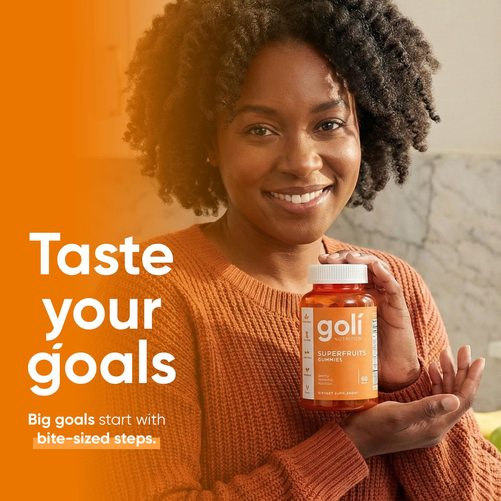 Goli Superfruits product made in USA with allergen-free facilities