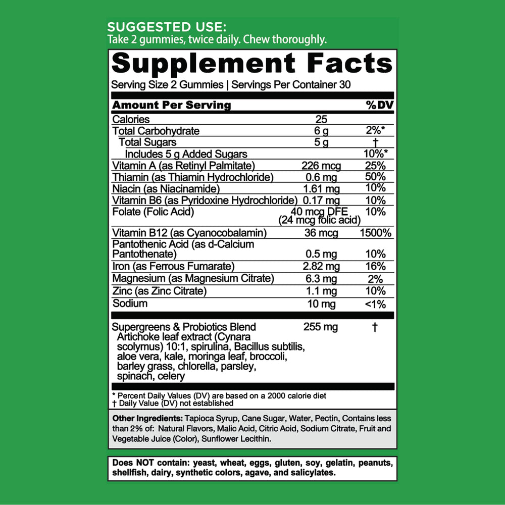 Probiotic Bacillus subtilis included in Goli greens supports gut balance.