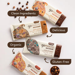 GoMacro Peanut Butter Chocolate Chip bar for quick protein boost