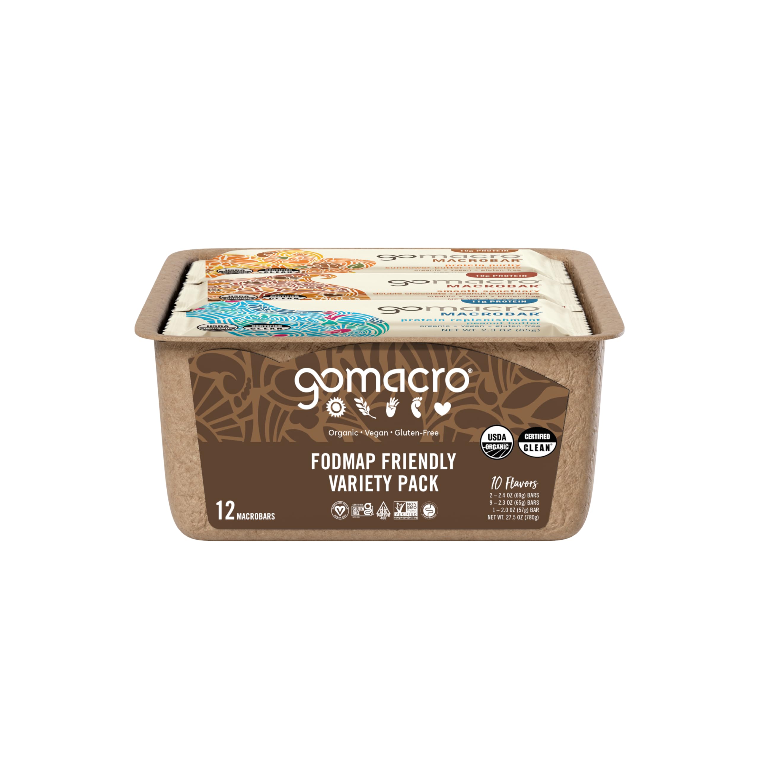 GoMacro Sunflower Butter + Chocolate bar dairy-free energy for busy days
