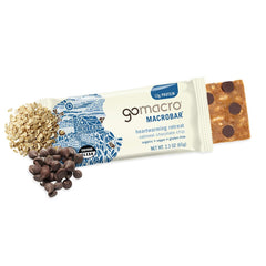 GoMacro nut-free protein bar on the go showcasing convenient, wholesome nutrition.
