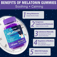 Gomhoreye Melatonin Gummies pack highlighting the broad bottle for ongoing use.