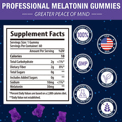 Gomhoreye Melatonin Gummies being poured for nightly use.
