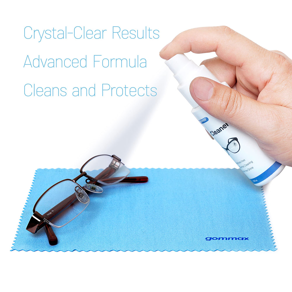 Gommax clear lens results with minimal streaks and dirt