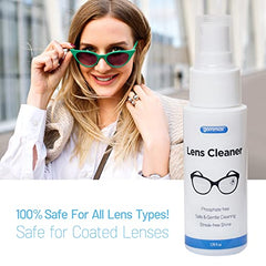 Gommax coated-lenses-safe formula protects anti-reflective coatings