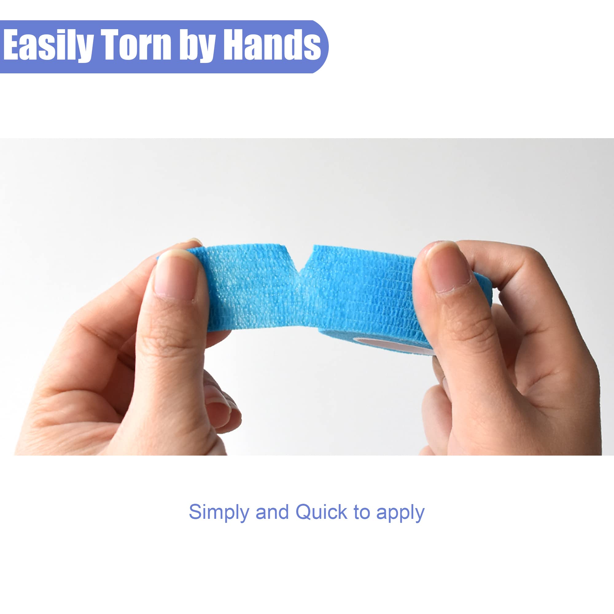 Gondiane black self-adhesive wrap stays in place during daily activities