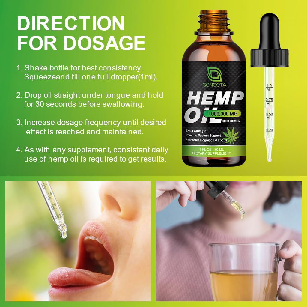 GONGOTA hemp oil closeup amber bottle conveys premium extract and shelf-stable protection.