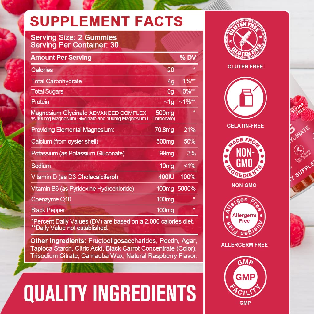 Close-up of GONGOTA gummies showing raspberry flavor and sugar-free appeal