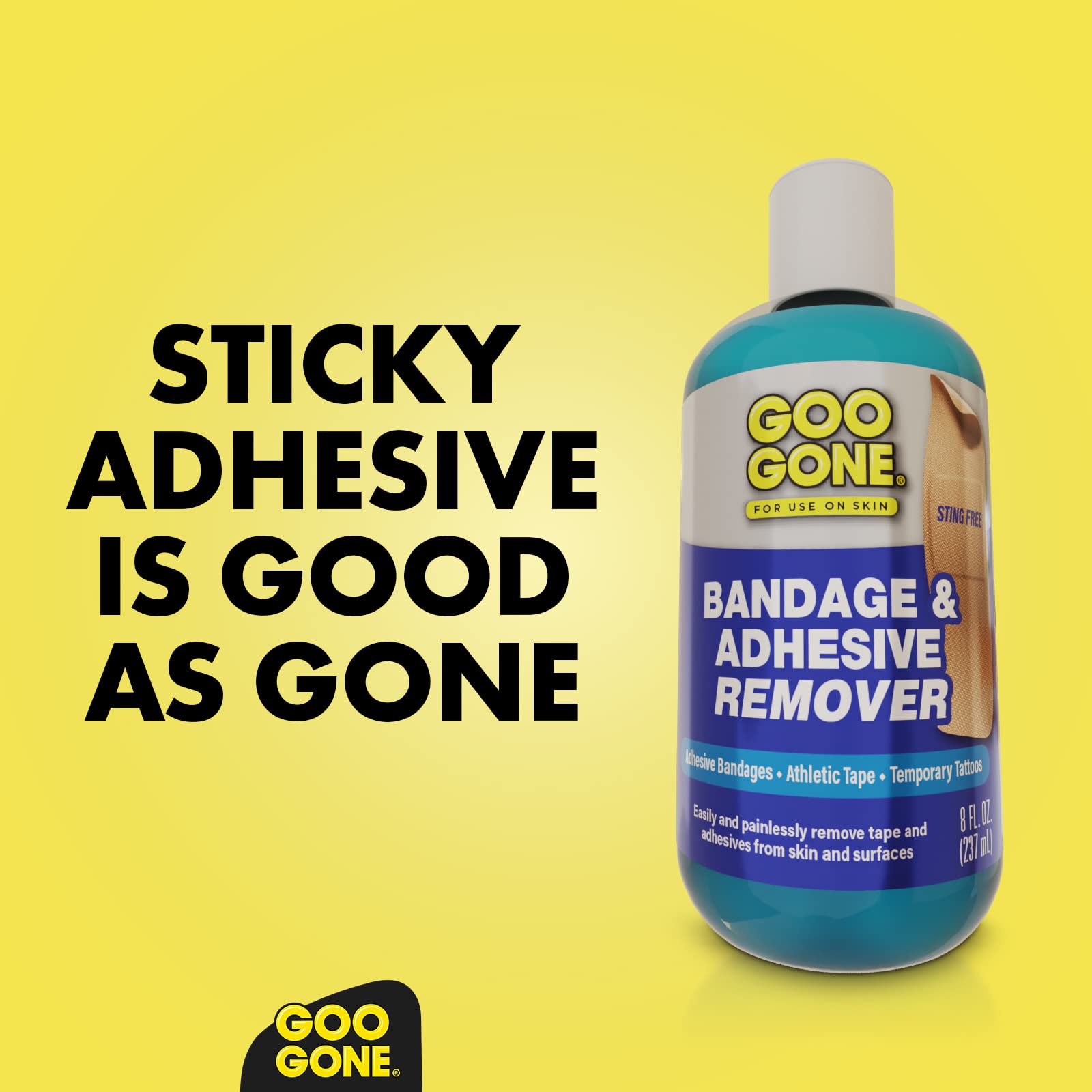 Goo Gone used on glucose monitor residue for clean removal