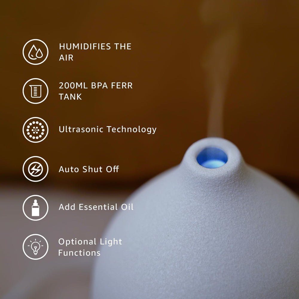 Gooamp diffuser auto shut-off feature visible for nighttime safety