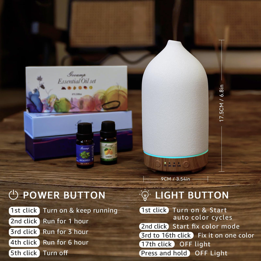Gooamp diffuser with timer options for flexible use