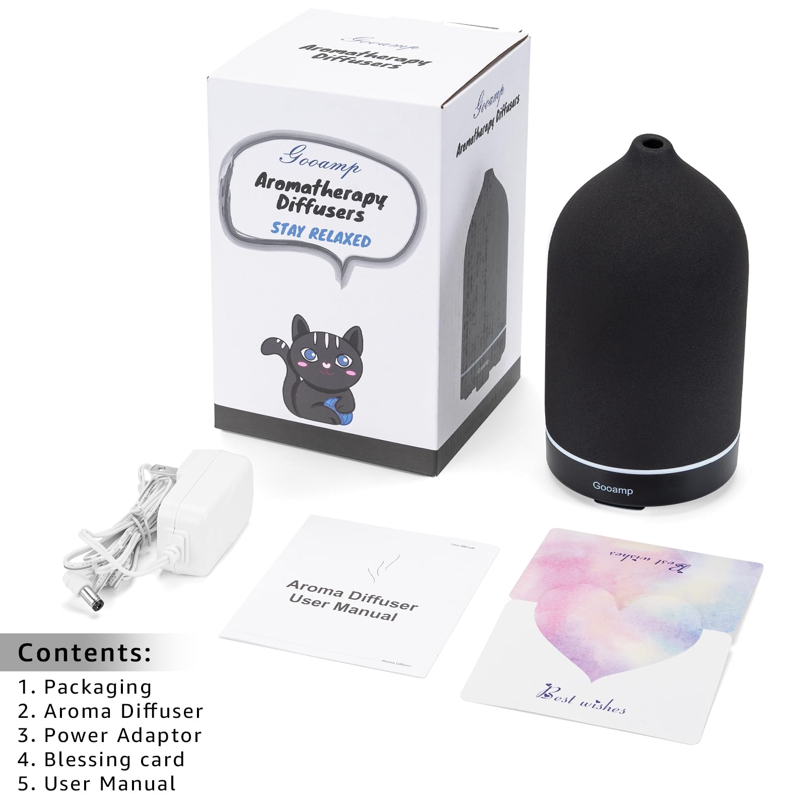 Gooamp diffuser gift set ready for housewarmings and wellness lovers