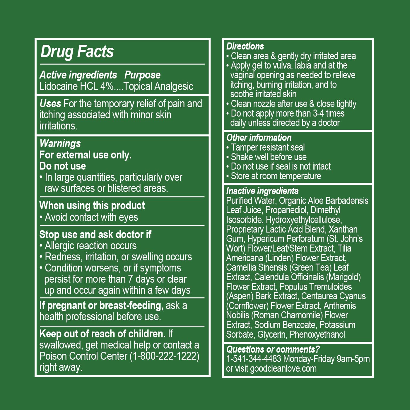Good Clean Love packaging varies, same trusted care.