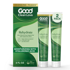 Good Clean Love Rehydrate bottle and applicator for discreet moisture support.