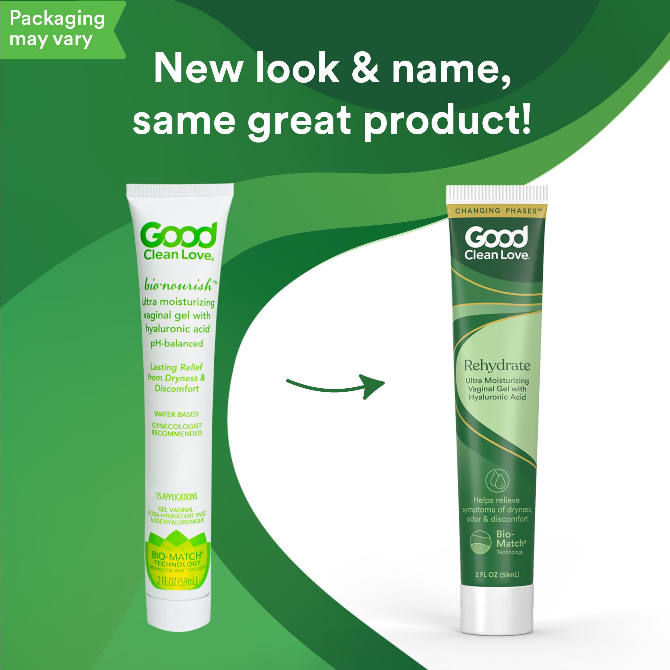 Good Clean Love Rehydrate fragrance-free-formula supports gentle care for sensitive tissue