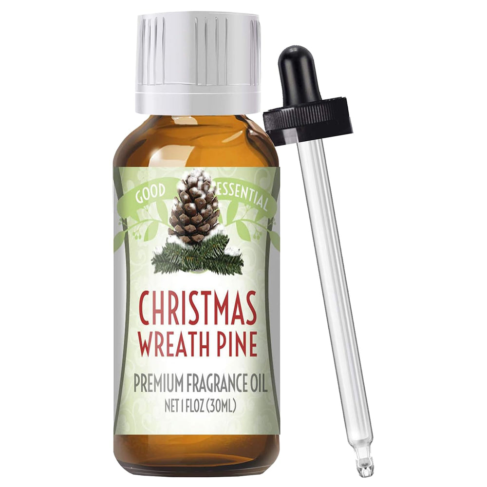 Good Essential Christmas Wreath fragrance oil bottle for diffuser, ideal for warm, festive rooms