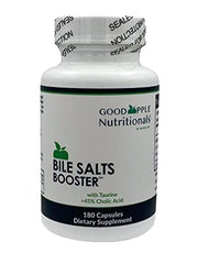 GOODAPPLE NUTRITIONALS Bile Salts Booster capsules closeup highlighting 110 mg per capsule