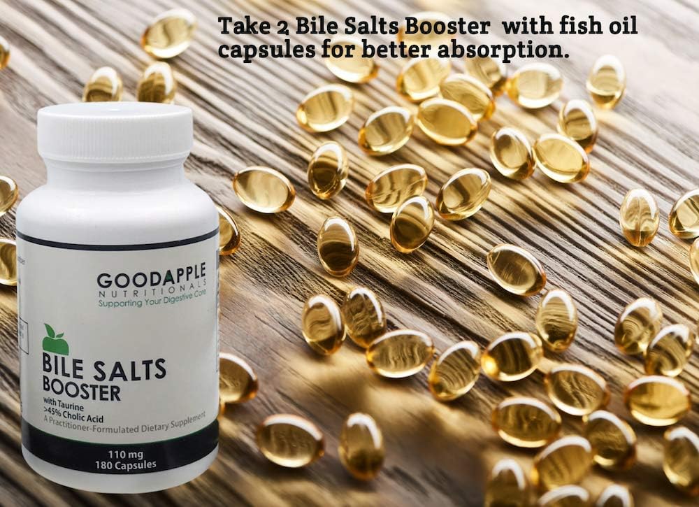 GOODAPPLE NUTRITIONALS Bile Salts Booster packaging and label details for trust
