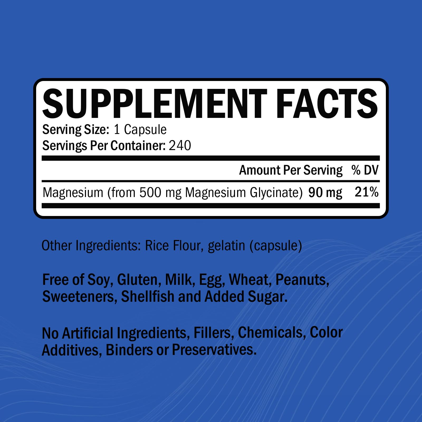 GOODBIO capsules close-up highlighting gentle, easy-to-digest magnesium for sensitive stomachs.