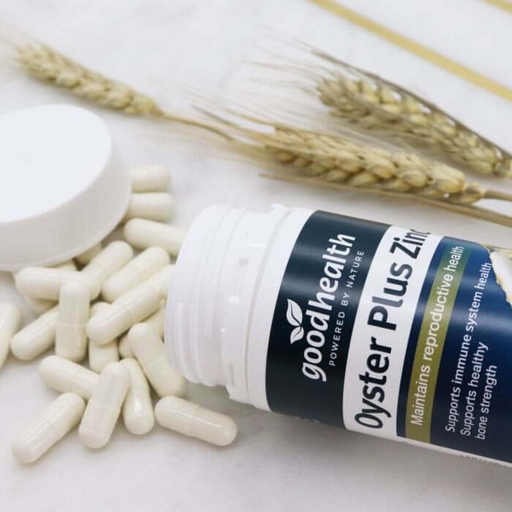 Goodhealth Oyster Plus imagery suggests reproductive health support possibilities.