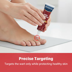Goodnites wart remover gel packaging box for easy home use.