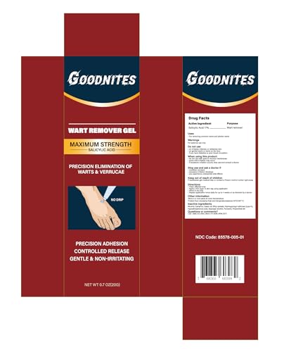 Goodnites wart remover gel precise-application-tip shows controlled application.