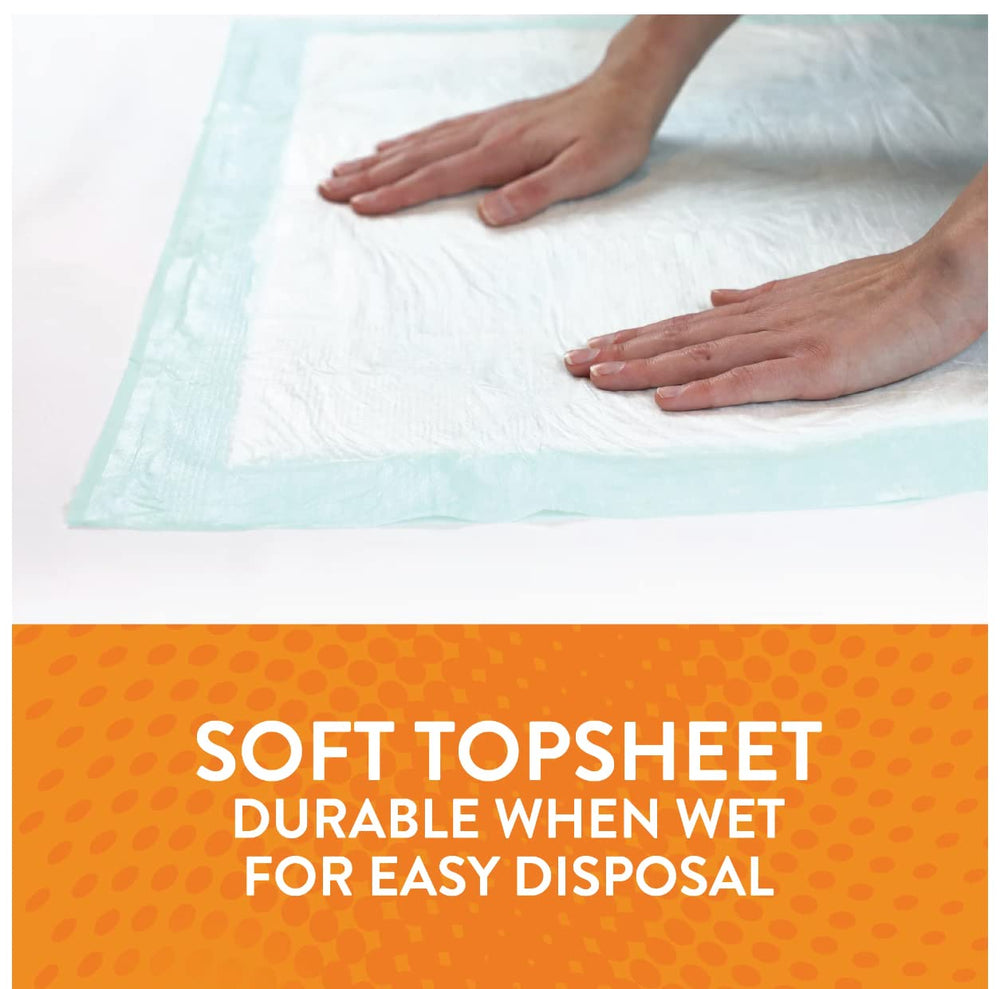 Goodscious Equate Assurance underpad moisture barrier back protects furniture and upholstery.