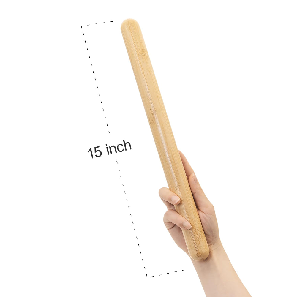 Goodtar bamboo massage stick with smooth glide for easy movement.