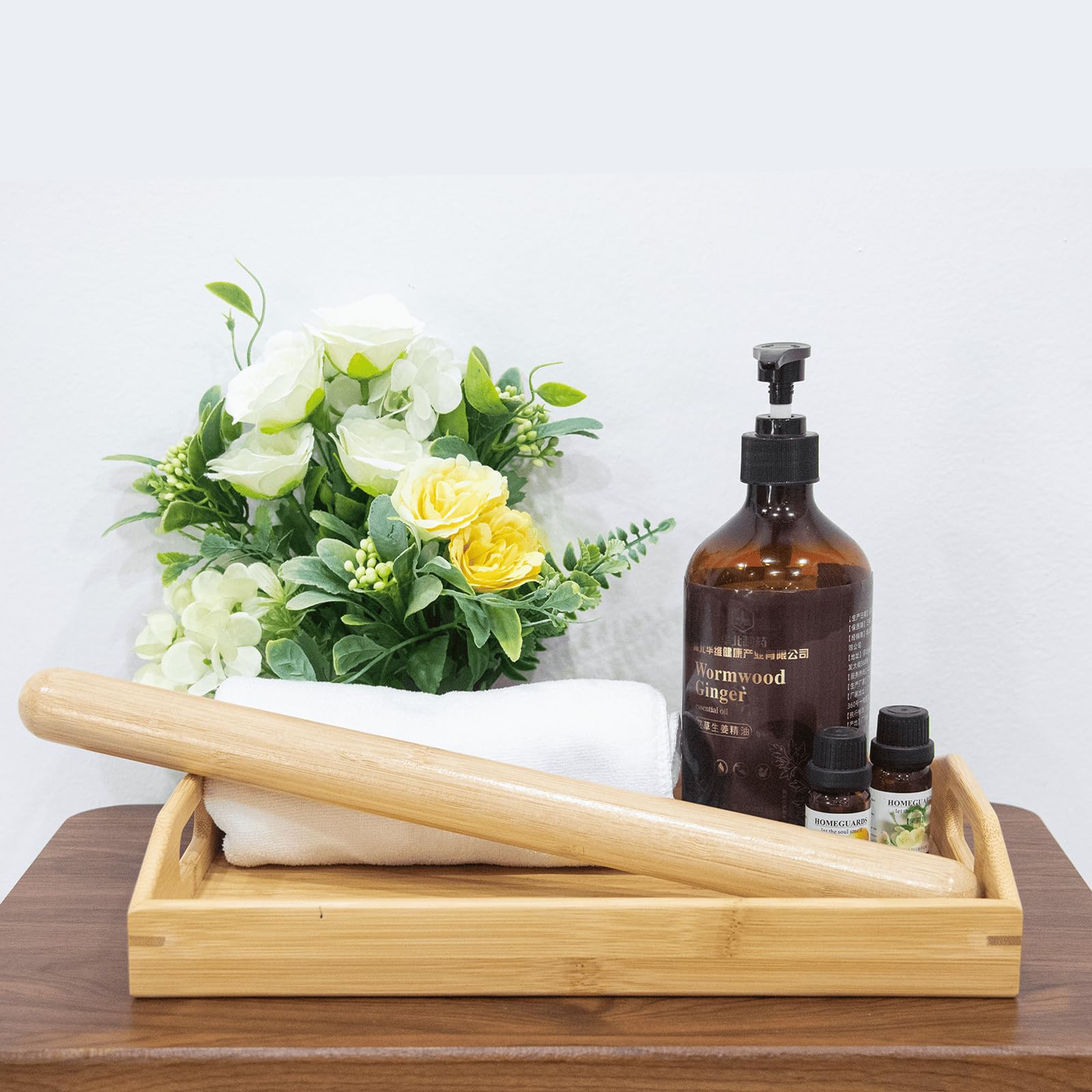Goodtar bamboo massage stick ideal for therapist-friendly self-care sessions.