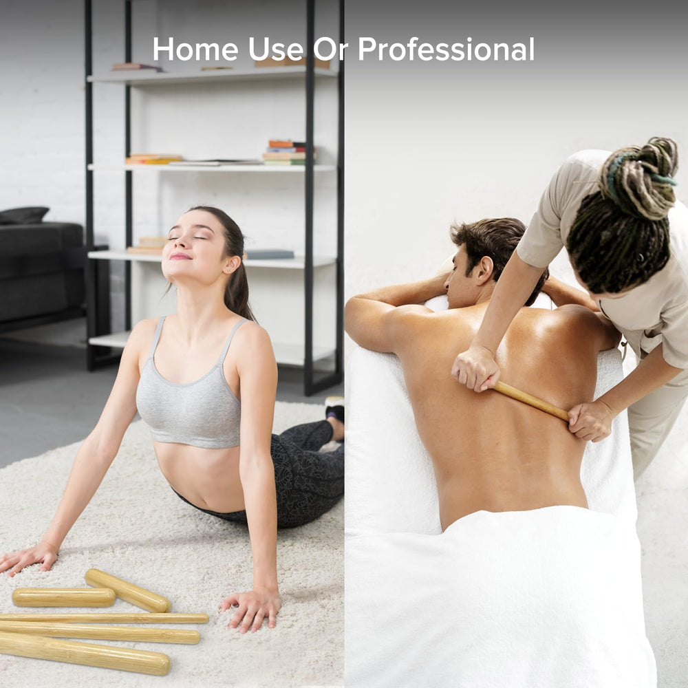 Goodtar bamboo massage sticks wipe-clean surface for easy maintenance after workouts.
