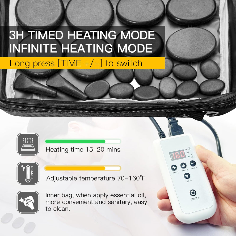 Goodtar electric heater control panel for precise temperature during sessions.