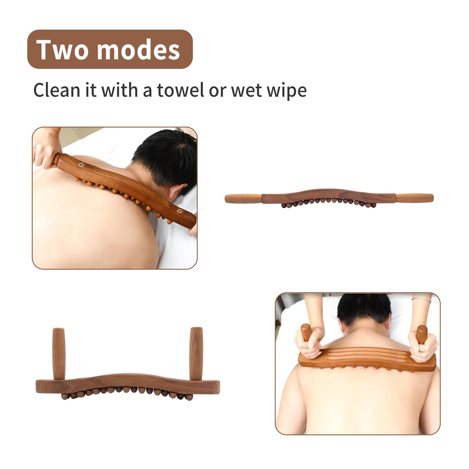 Goodtar Guasha Wood Stick glides over shoulders to ease tension and mobility.