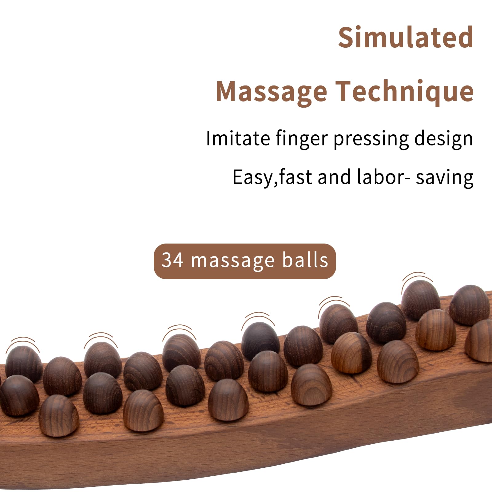 Goodtar Guasha Wood Stick on upper back delivering broad pressure across muscles.