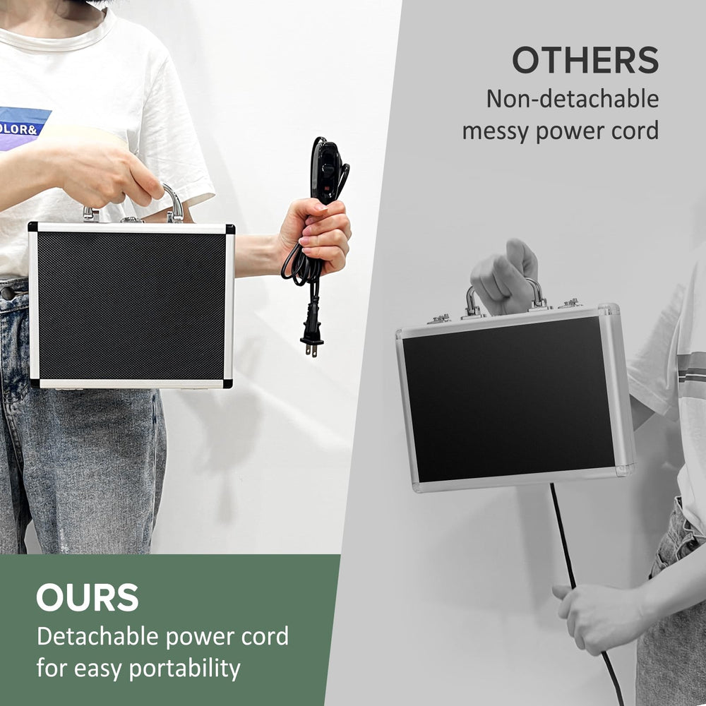 Goodtar detachable power cord offers easy storage and travel flexibility