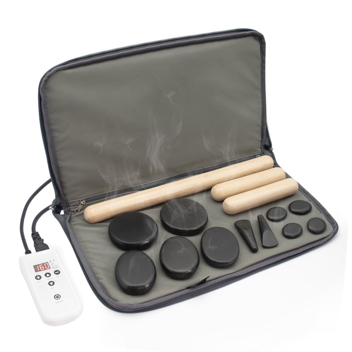 Goodtar massage stones warmer kit ready for home spa sessions with even heat