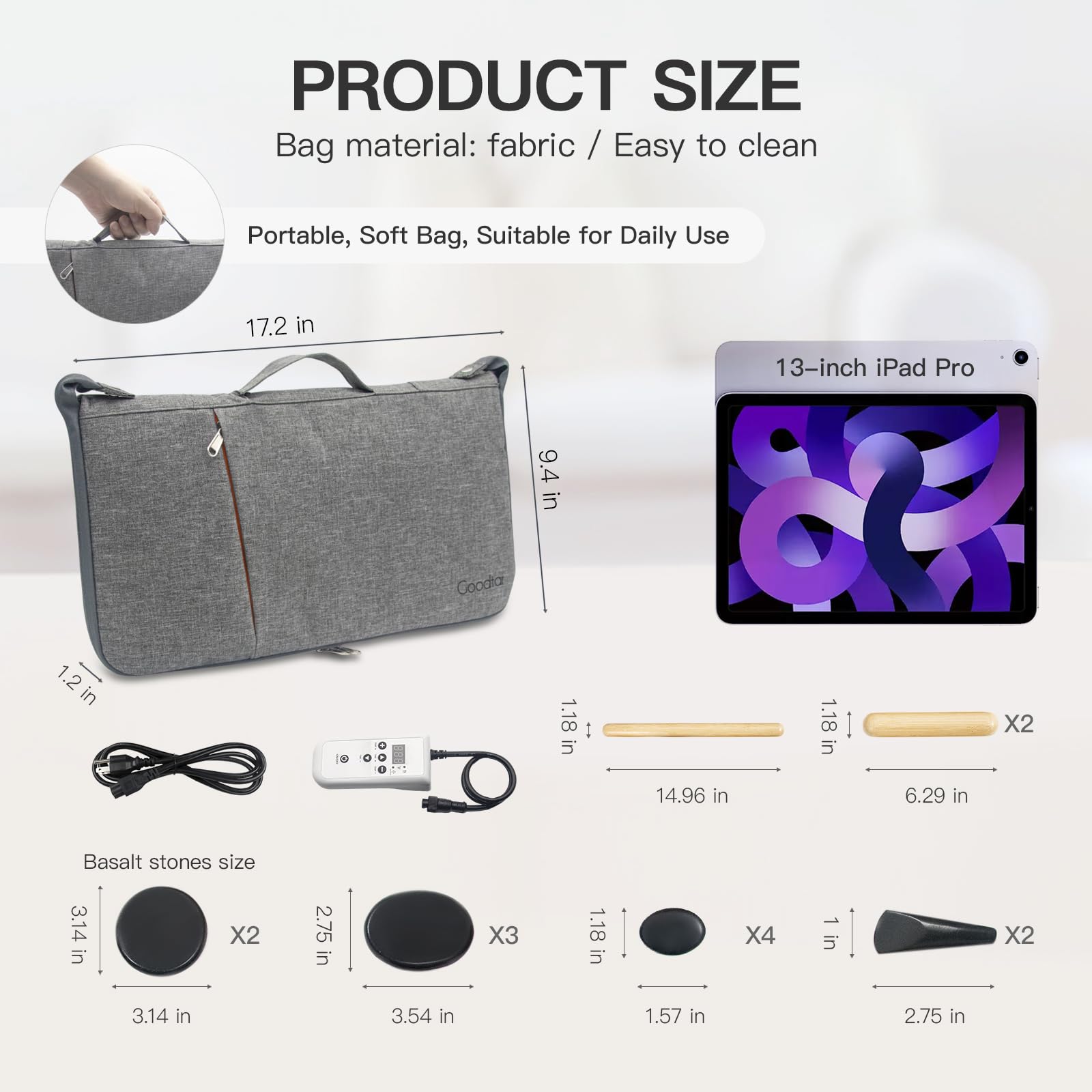 Goodtar portable carry bag for storage and travel convenience