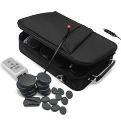 Goodtar portable massage stone warmer with 20 stones for on-the-go spa sessions.