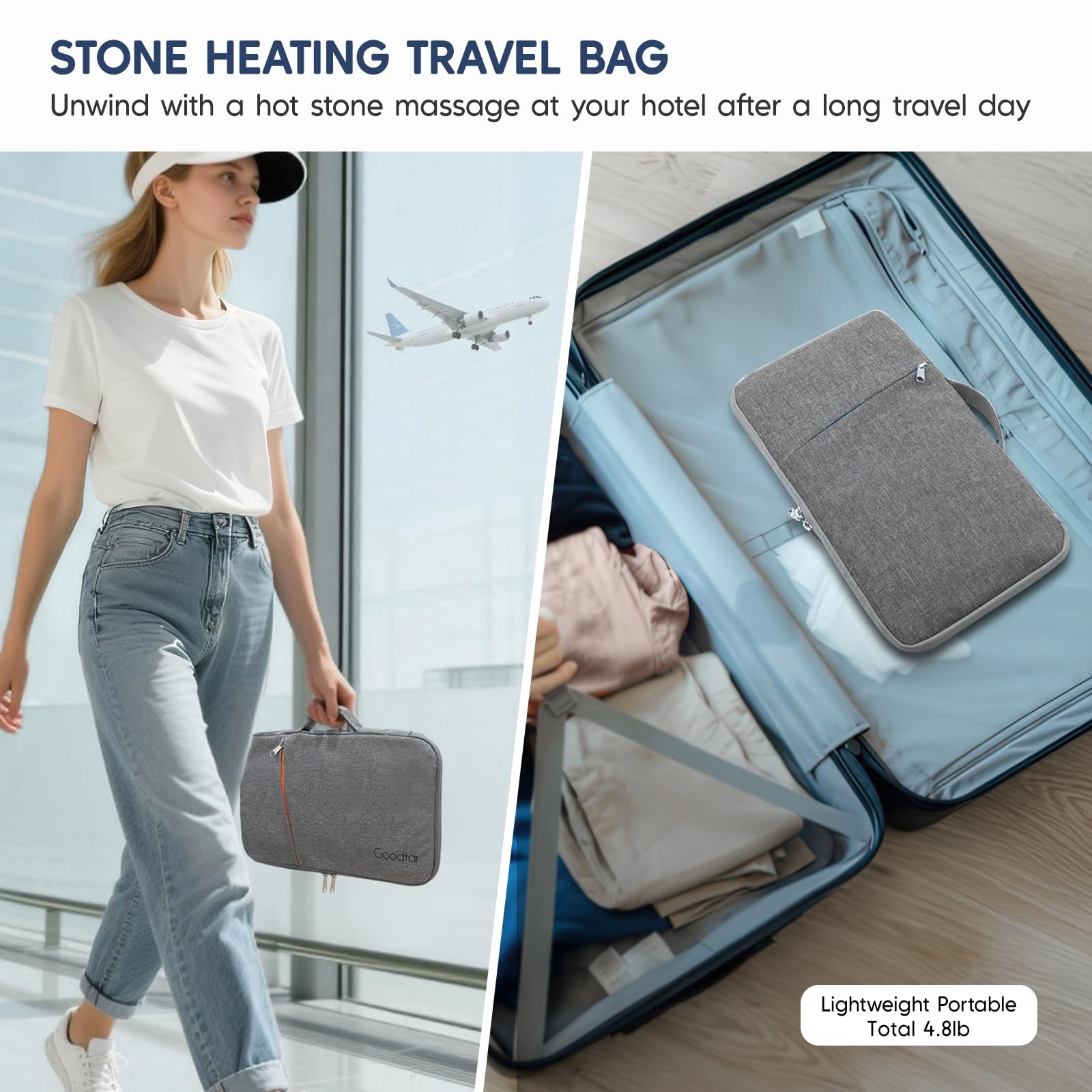 Goodtar stone heating demo showing heat transfer