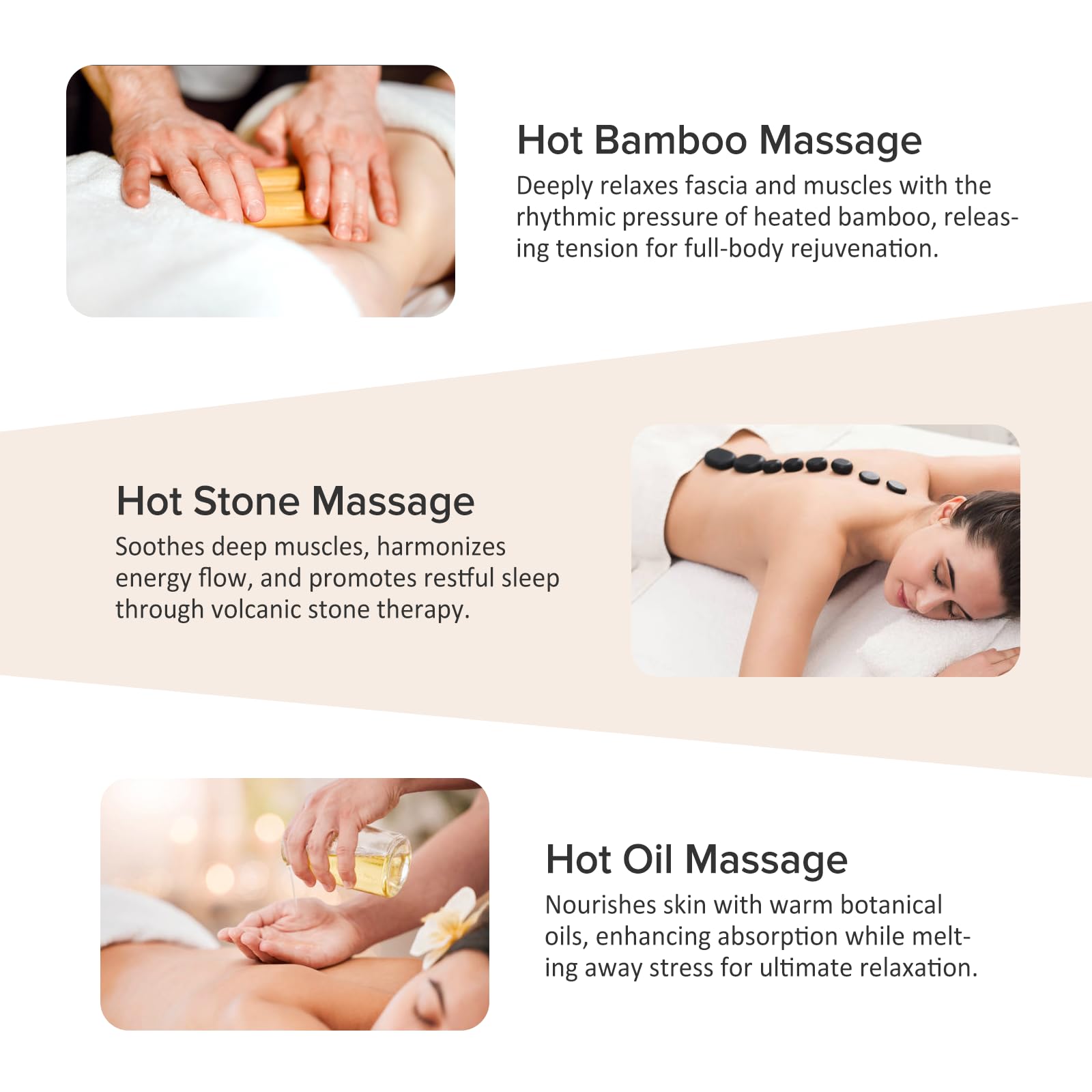 Goodtar warm oil therapy setup enhances skin absorption during massages.