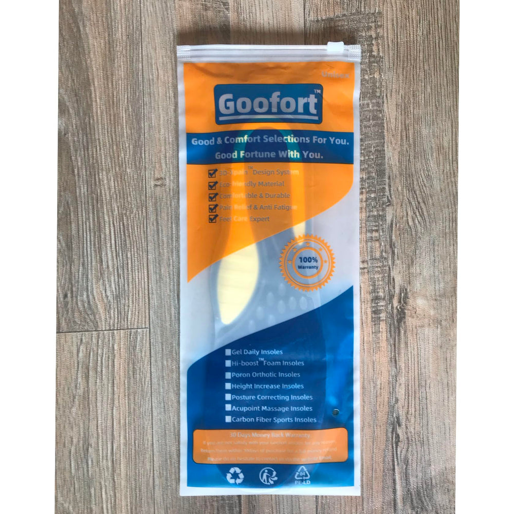 Goofort 3D-Xpain packaging is gift-ready and recyclable