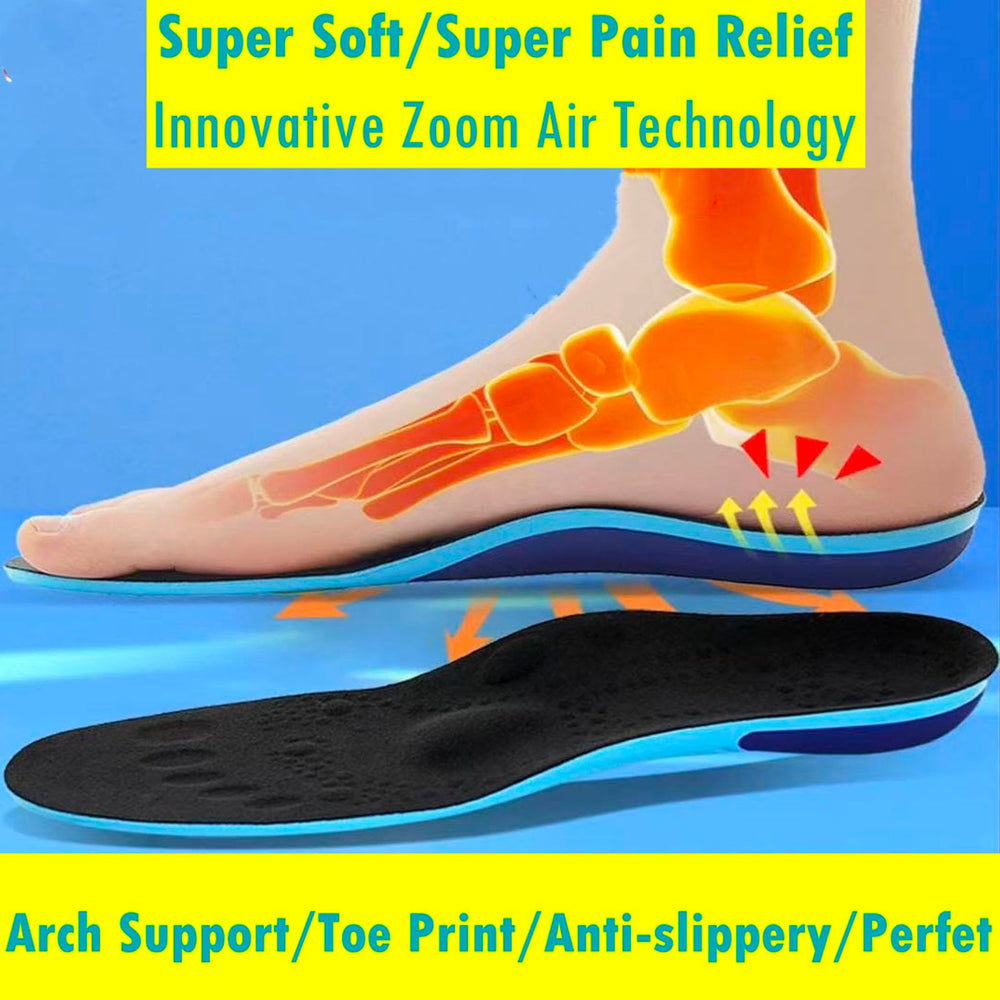 Goofort DynaZoom shock absorption insole minimizes impact during daily activities.