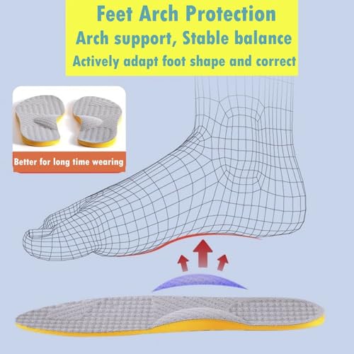 Goofort trimmable gel insoles fit men and women in most shoes.