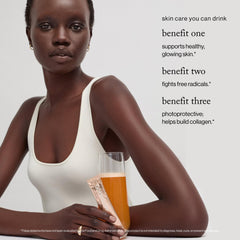 Goop Beauty Morning Skin Drink single packet; convenient daily dose for hydration.