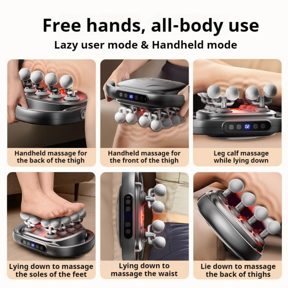 GooseFit ergonomic anti-slip handle reduces fatigue during long massages