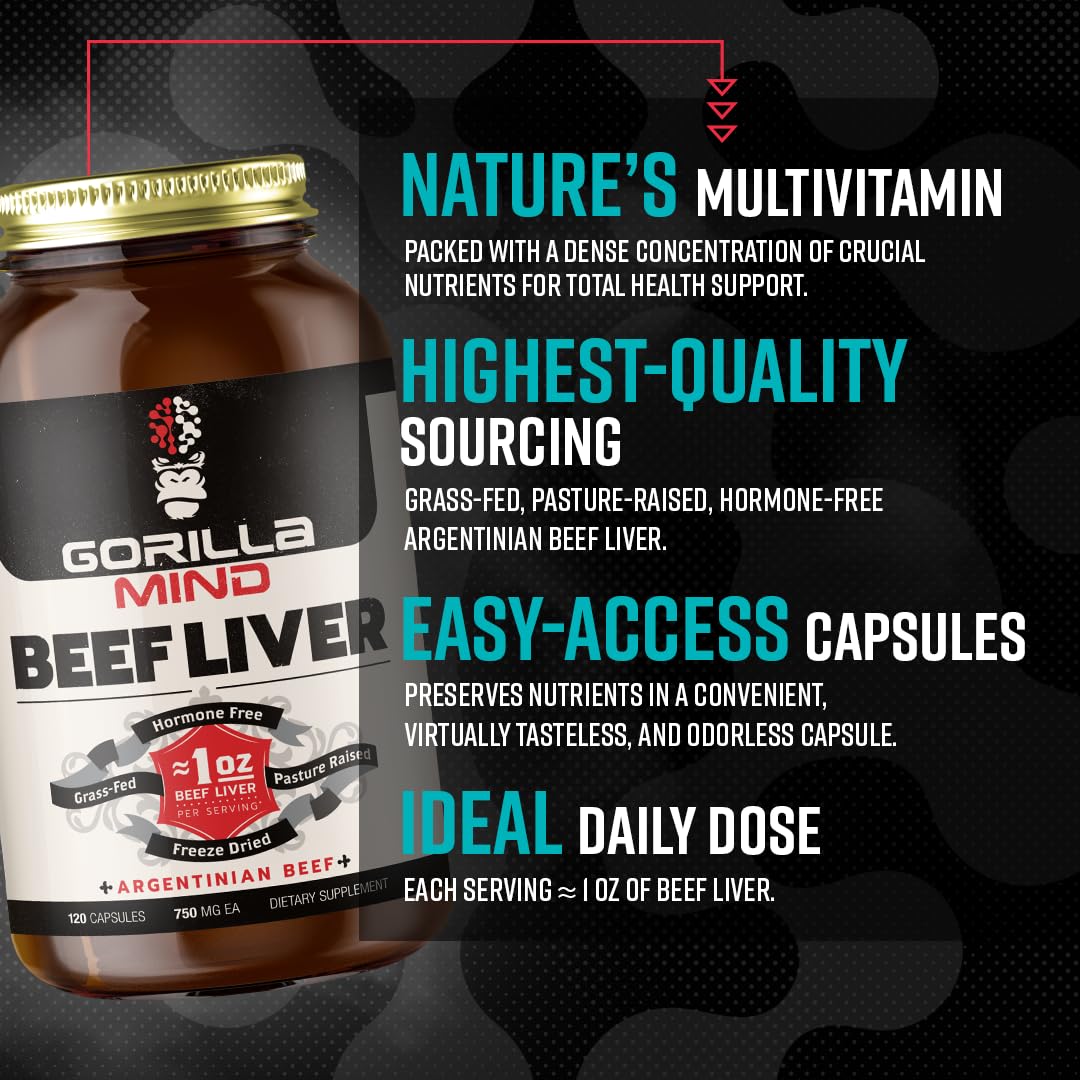 Gorilla Mind freeze-dried beef liver texture preserving vitamins and minerals efficiently.
