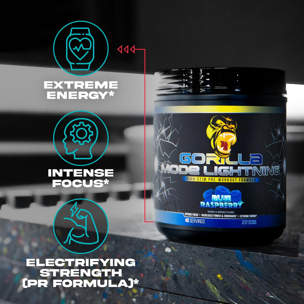 Gorilla Mind Lightning packaging on display emphasizing quality and flavor Bombsicle.