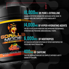 Gorilla Mode mixed in shaker, showcasing smooth texture and flavor