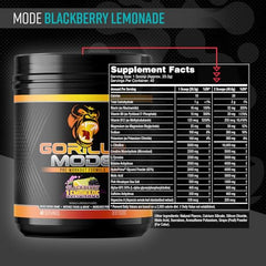 Gorilla Mind Pre Workout scoop measuring powder for precise dosing and mixes.