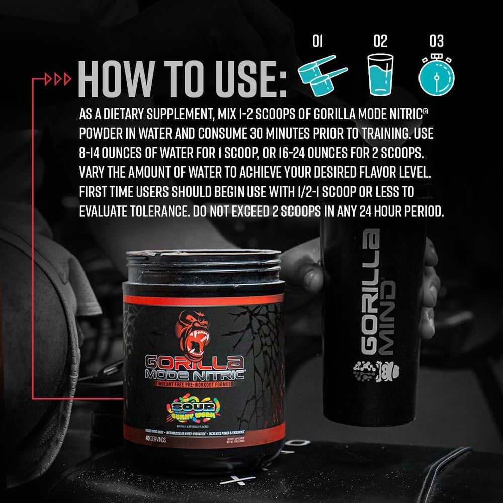 Gorilla Mode Nitric Upgraded shaker shows smooth mix and no grit