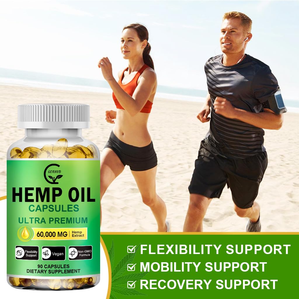 GORNVB hemp oil ingredients list with omegas